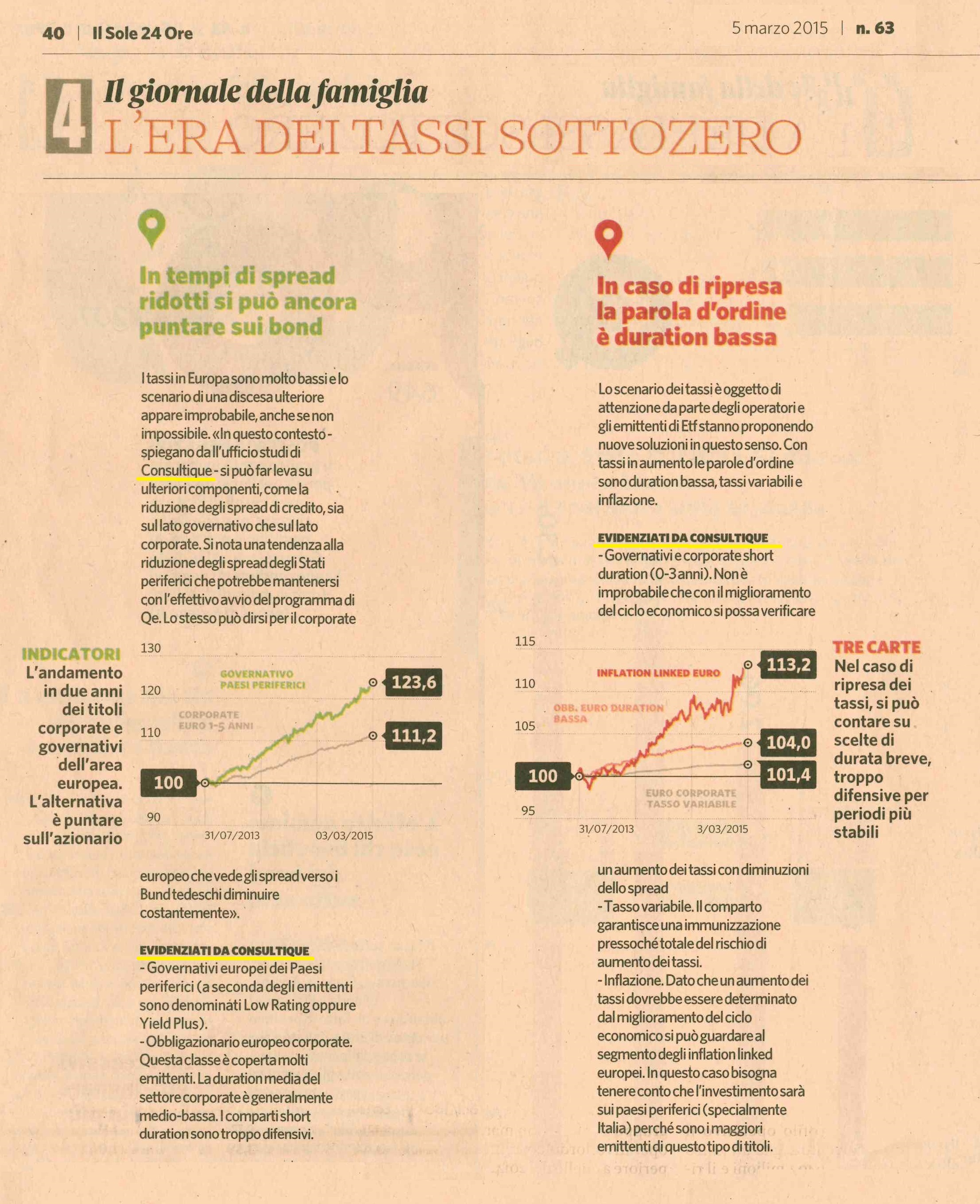 L'Era dei tassi sottozero. Come posizionarsi sul mercato dei bond