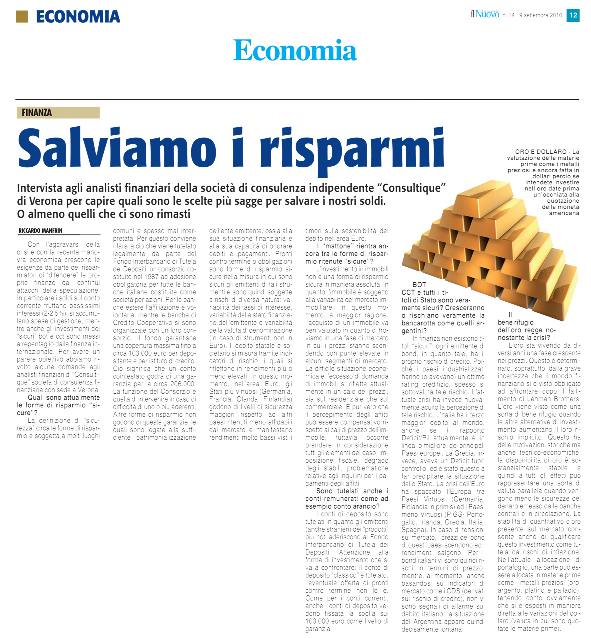 Salviamo i risparmi