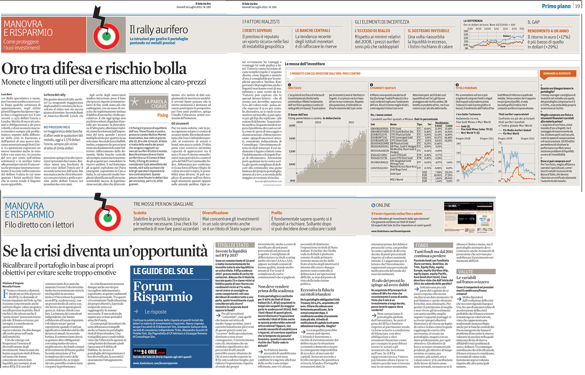 Oro tra difesa e rischio bolla: se la crisi diventa un'opportunità