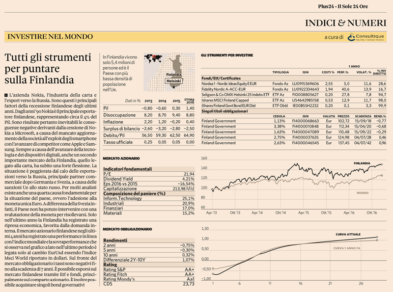 Tutti gli strumenti per puntare sulla Finlandia