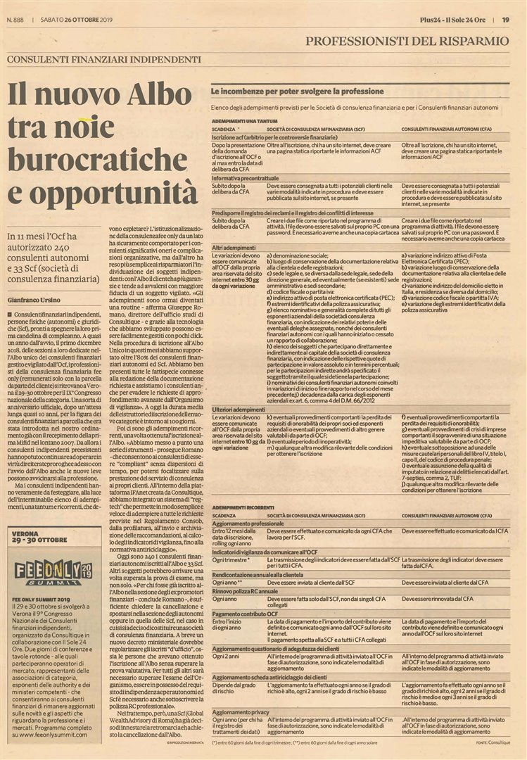 Il nuovo Albo tra noie burocratiche e opportunità