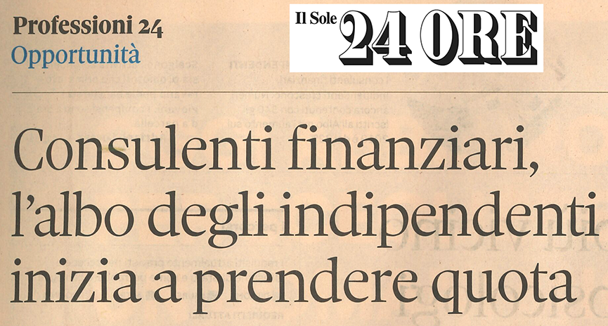 CONSULENTI FINANZIARI, L’ALBO DEGLI INDIPENDENTI INIZIA A PRENDERE QUOTA