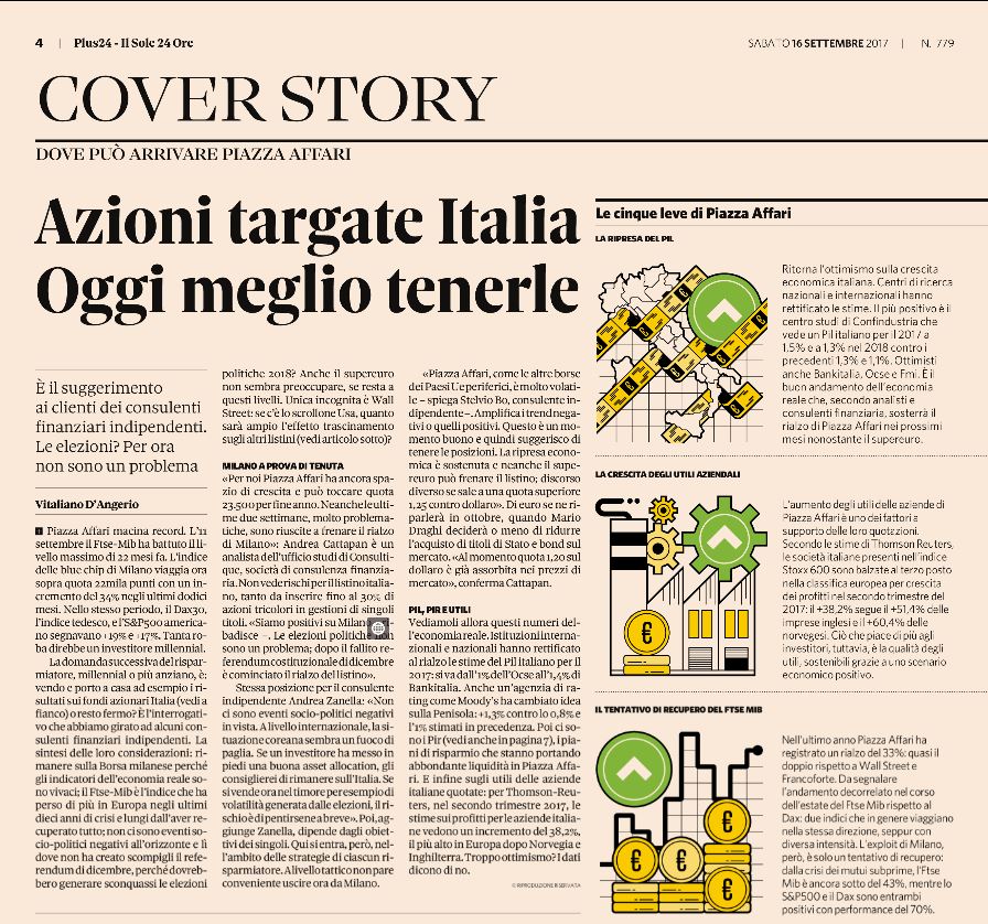 Azioni targate Italia, oggi meglio tenerle