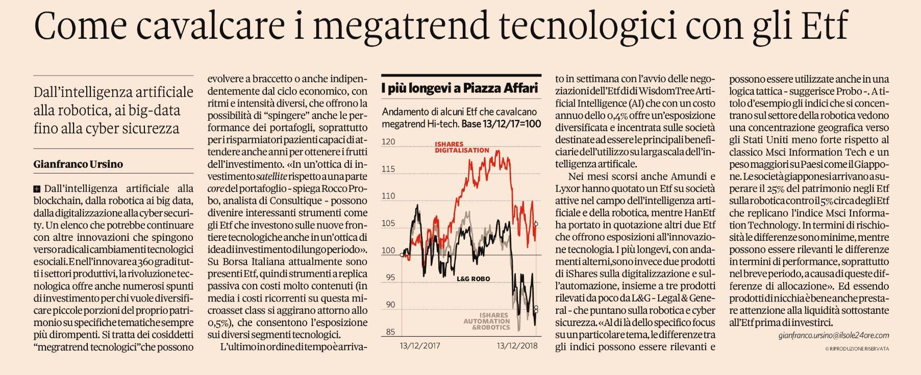 Come cavalcare i megatrend tecnologici con gli Etf