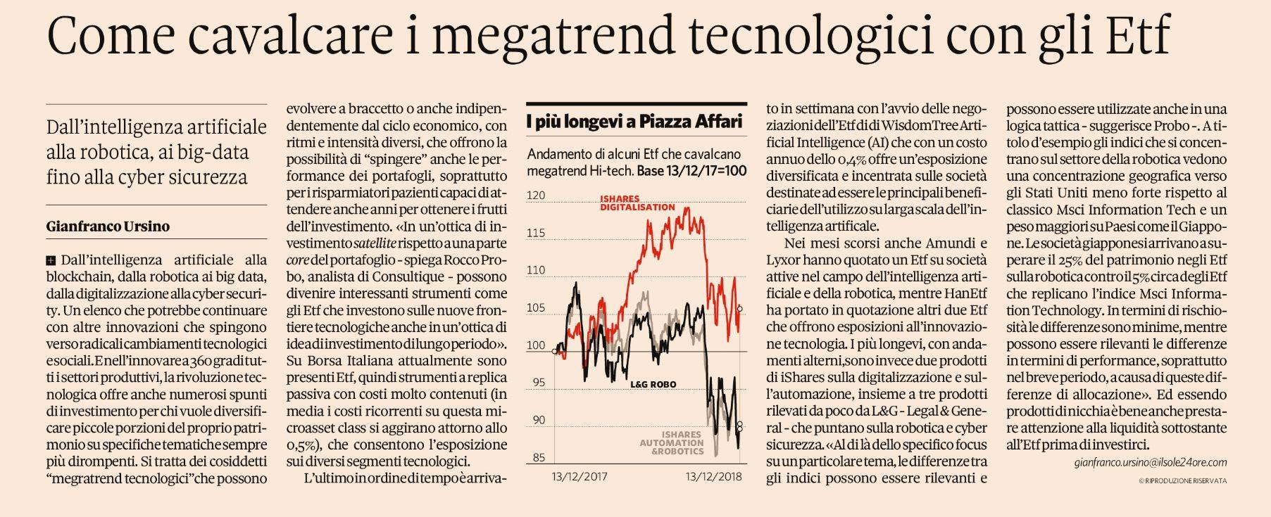 Come cavalcare i megatrend tecnologici con gli Etf