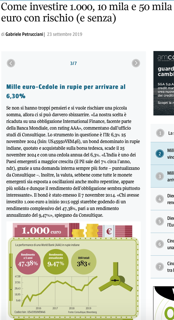 Come investire 1.000, 10 mila e 50 mila euro con rischio (e senza)