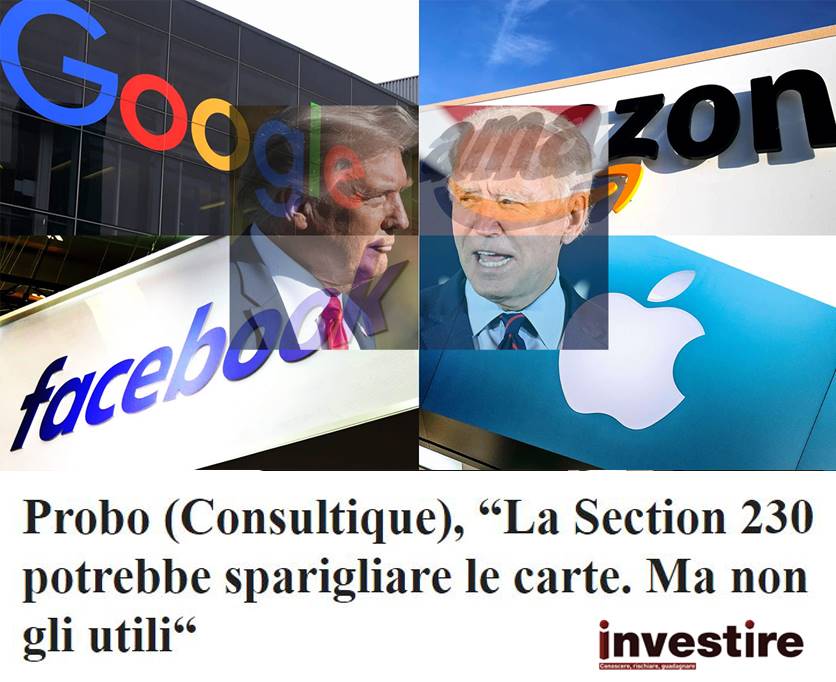 BIG TECH: LA SECTION 230 POTREBBE SPARIGLIARE LE CARTE. MA NON GLI UTILI