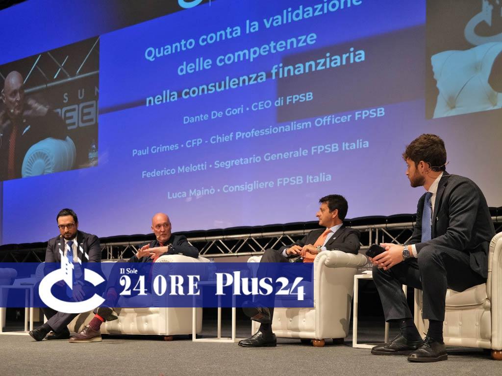 Il Sole 24 Ore | Consulenti finanziari, approda in Italia la certificazione Cfp