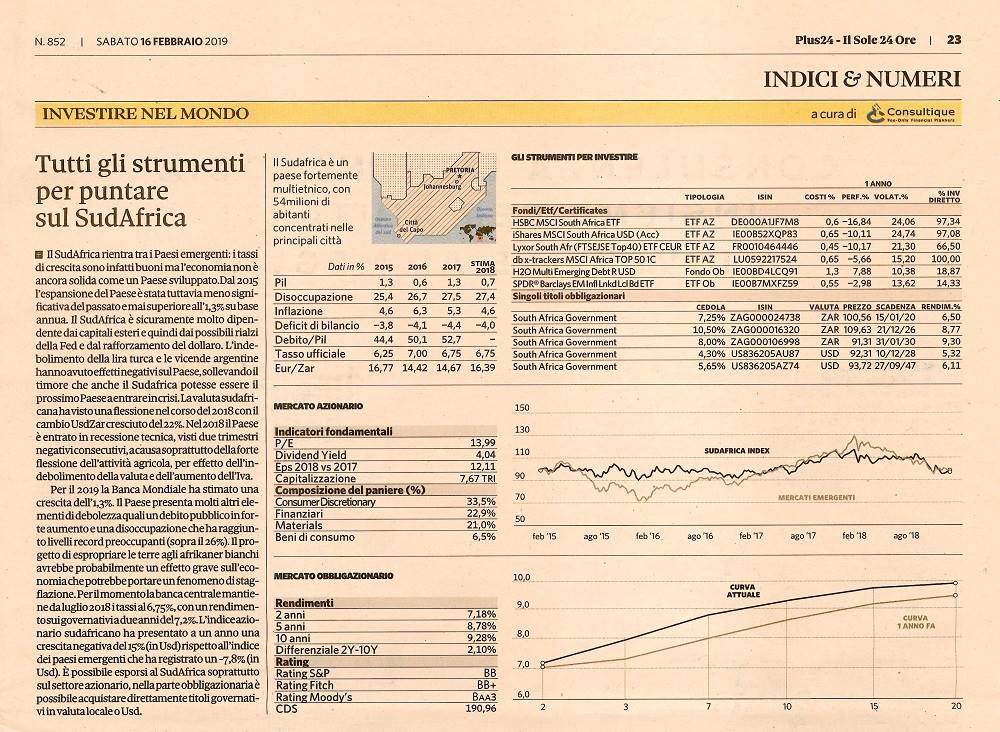 Tutti gli strumenti per puntare sul Sud Africa