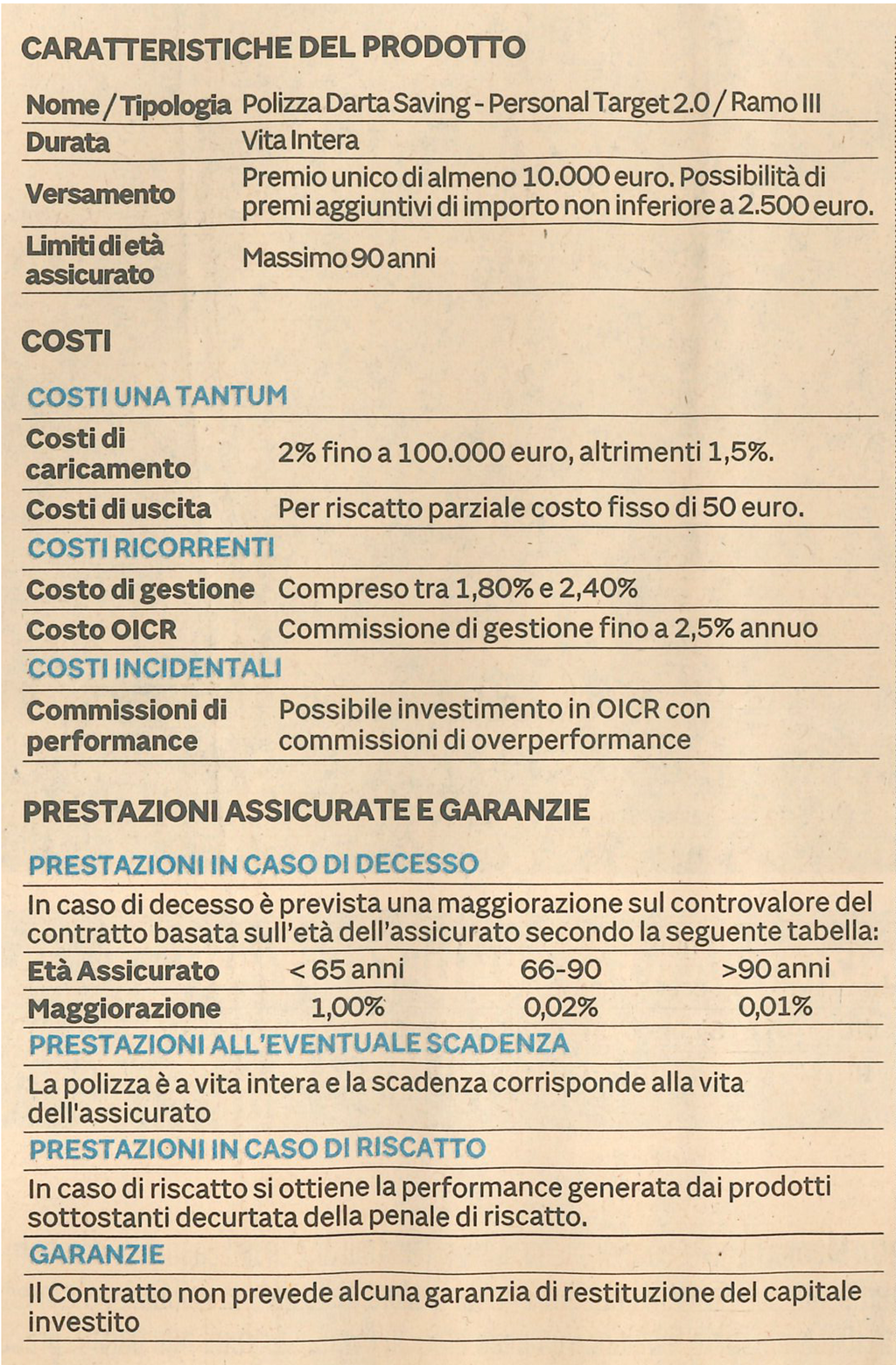 Sotto la lente Consultique la polizza unit linked