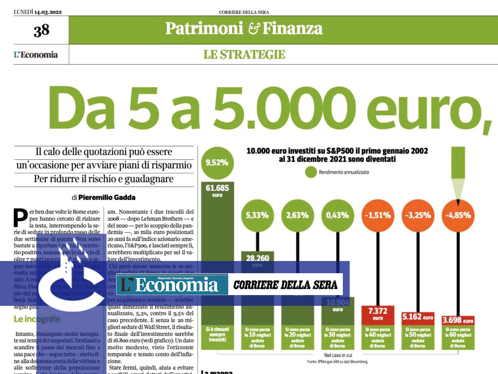 Corriere Economia | Da 5 a 5.000 euro, le ricette anti-crisi